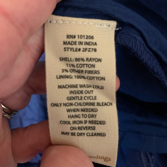 Soft Surroundings Kara Shimmer Dress Blue XL NWT - Picture 4 of 4